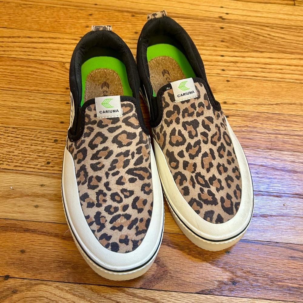 Cariuma Animal Print Slip-On Shoes